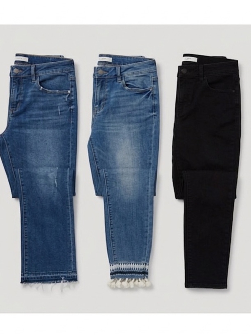 LOFT Blue and Black Jeans Collection